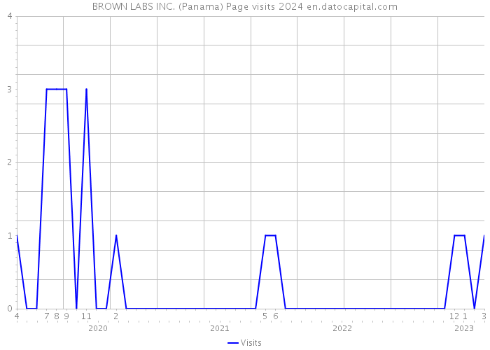 BROWN LABS INC. (Panama) Page visits 2024 