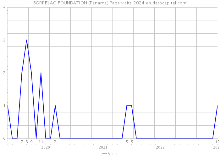 BORREJIAO FOUNDATION (Panama) Page visits 2024 