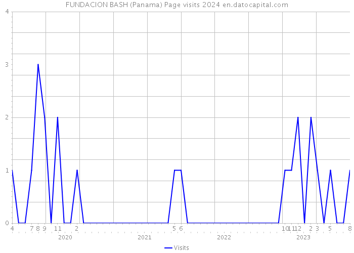 FUNDACION BASH (Panama) Page visits 2024 