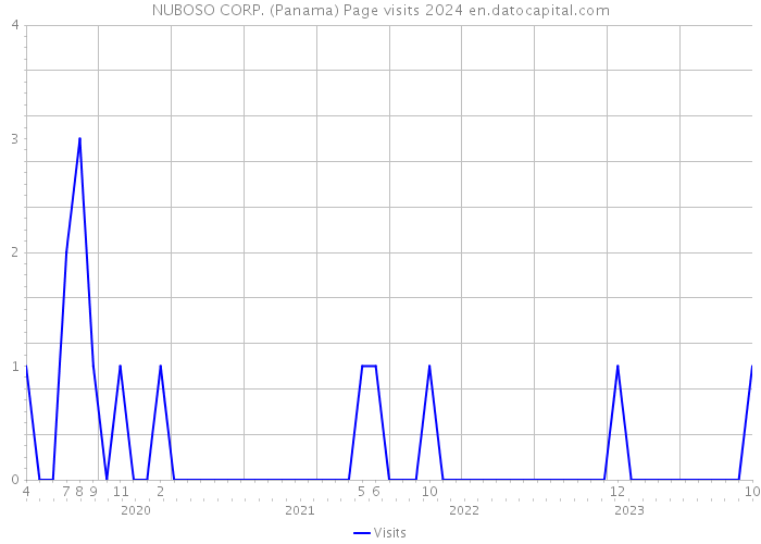 NUBOSO CORP. (Panama) Page visits 2024 