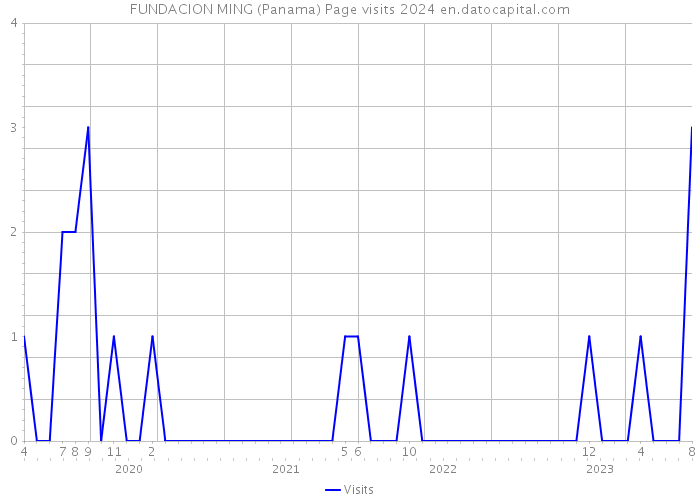 FUNDACION MING (Panama) Page visits 2024 