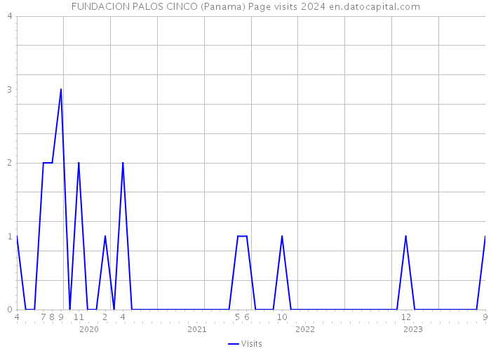 FUNDACION PALOS CINCO (Panama) Page visits 2024 