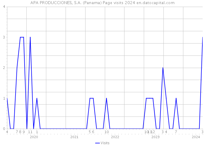 APA PRODUCCIONES, S.A. (Panama) Page visits 2024 