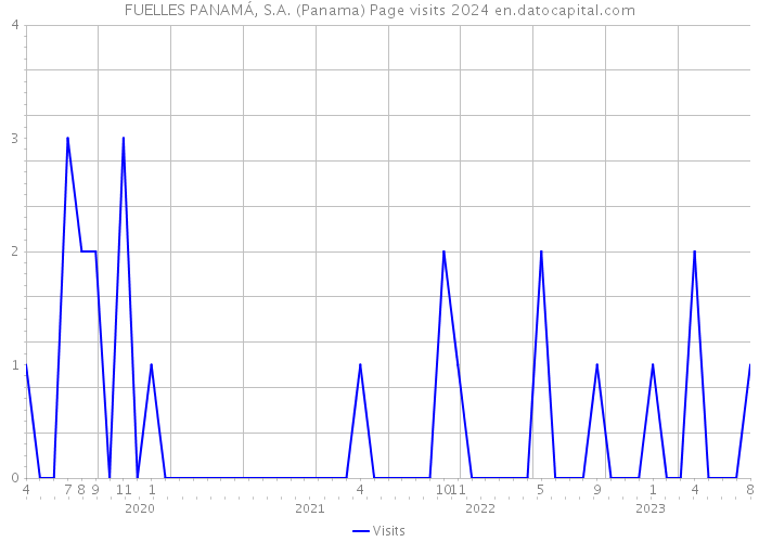 FUELLES PANAMÁ, S.A. (Panama) Page visits 2024 