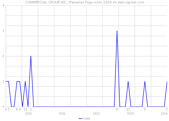 COMMERCIAL GROUP INC. (Panama) Page visits 2024 