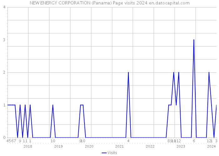 NEW ENERGY CORPORATION (Panama) Page visits 2024 