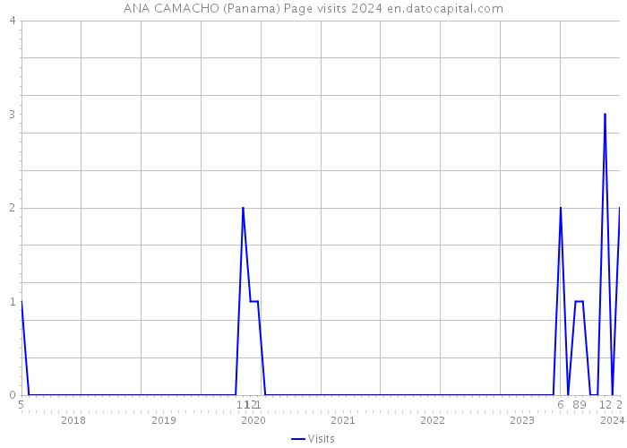 ANA CAMACHO (Panama) Page visits 2024 