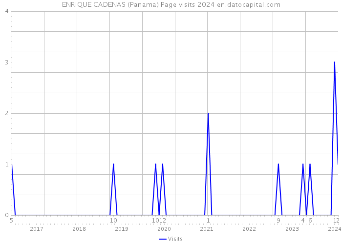 ENRIQUE CADENAS (Panama) Page visits 2024 