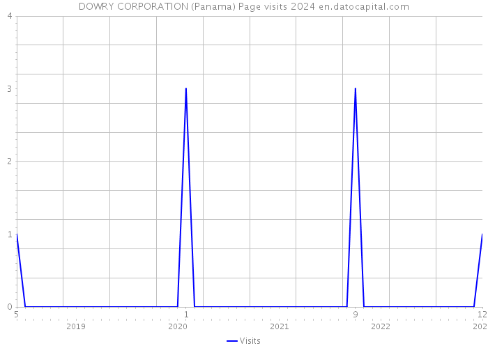 DOWRY CORPORATION (Panama) Page visits 2024 
