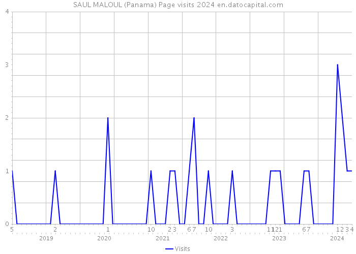 SAUL MALOUL (Panama) Page visits 2024 
