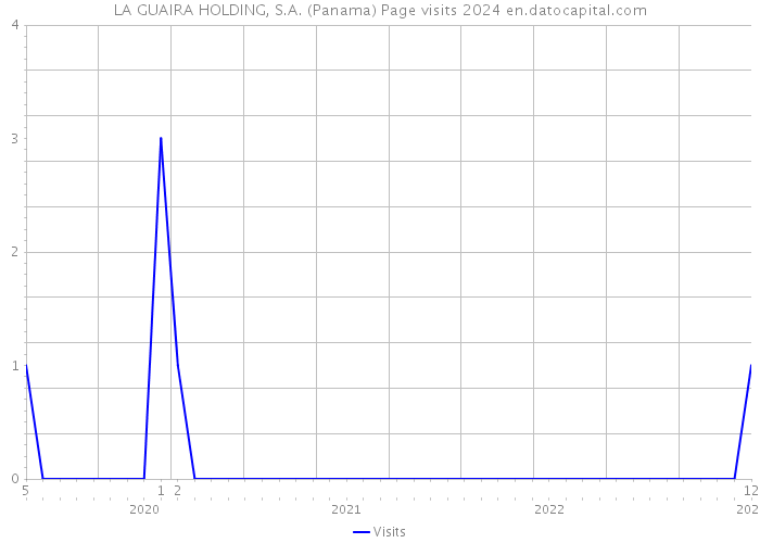 LA GUAIRA HOLDING, S.A. (Panama) Page visits 2024 