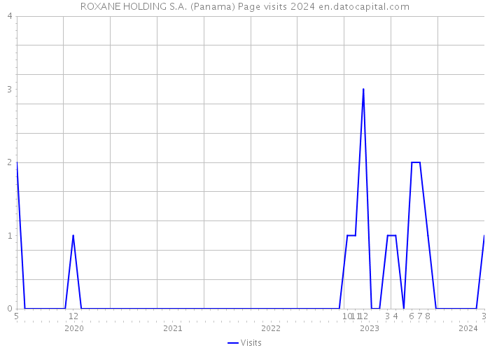 ROXANE HOLDING S.A. (Panama) Page visits 2024 