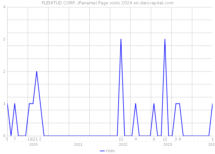 PLENITUD CORP. (Panama) Page visits 2024 