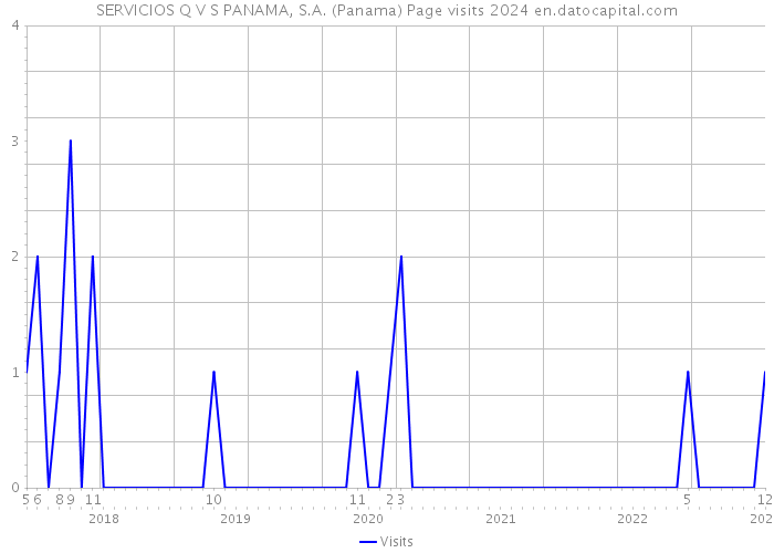 SERVICIOS Q V S PANAMA, S.A. (Panama) Page visits 2024 