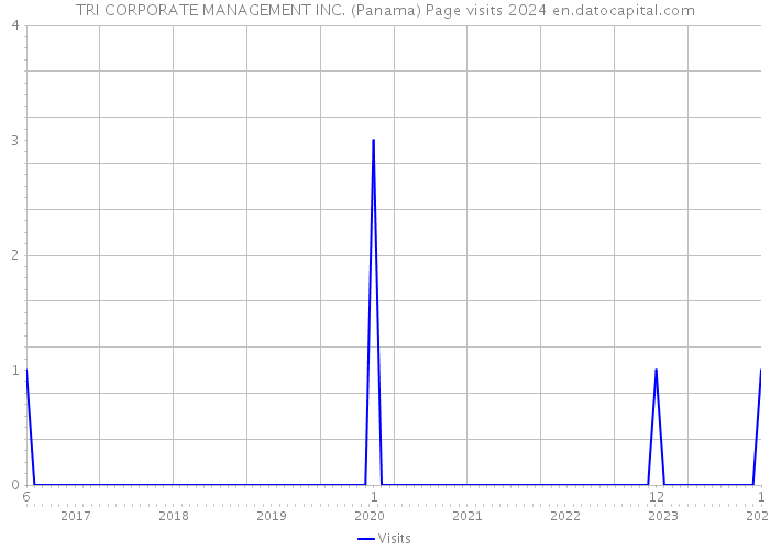 TRI CORPORATE MANAGEMENT INC. (Panama) Page visits 2024 