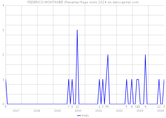 FEDERICO MONTANER (Panama) Page visits 2024 