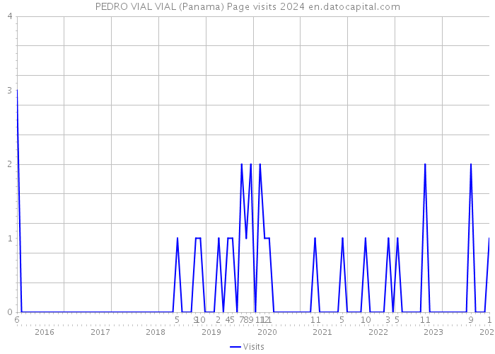 PEDRO VIAL VIAL (Panama) Page visits 2024 