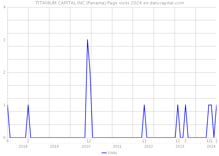 TITANIUM CAPITAL INC (Panama) Page visits 2024 