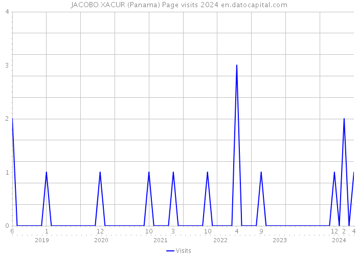 JACOBO XACUR (Panama) Page visits 2024 