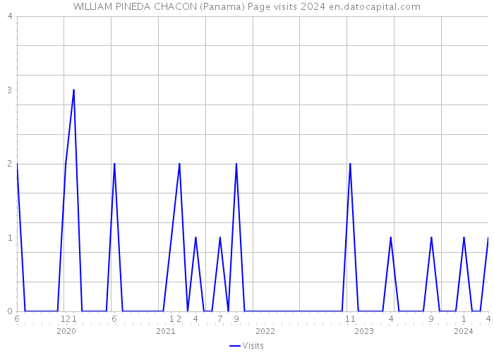 WILLIAM PINEDA CHACON (Panama) Page visits 2024 