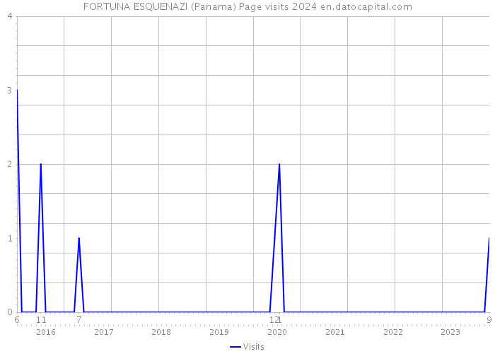 FORTUNA ESQUENAZI (Panama) Page visits 2024 