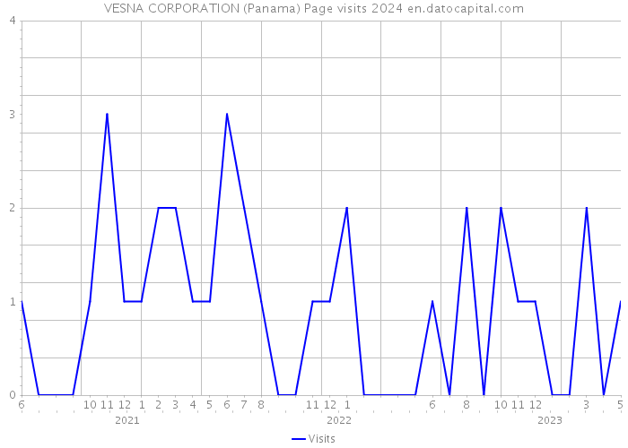 VESNA CORPORATION (Panama) Page visits 2024 