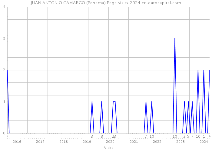 JUAN ANTONIO CAMARGO (Panama) Page visits 2024 
