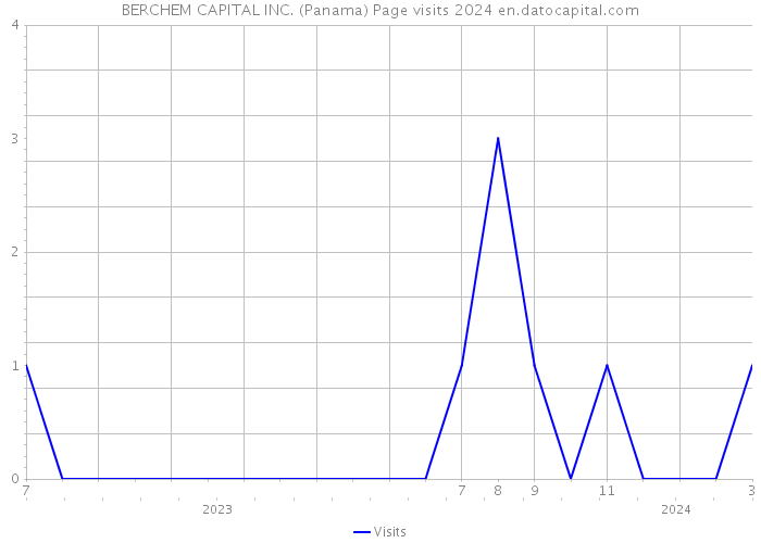 BERCHEM CAPITAL INC. (Panama) Page visits 2024 