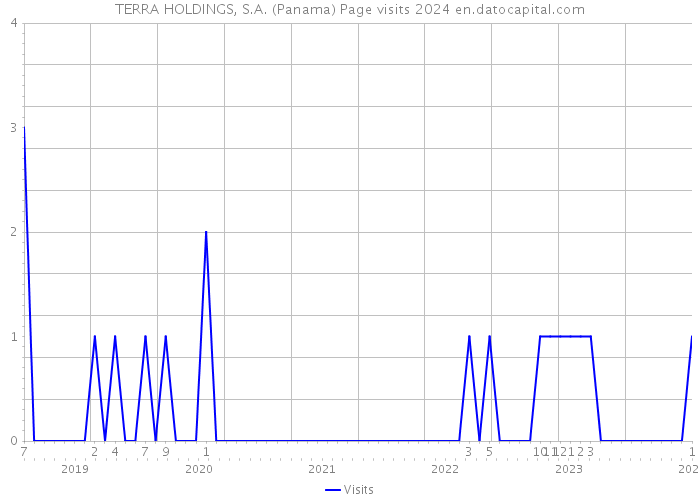 TERRA HOLDINGS, S.A. (Panama) Page visits 2024 