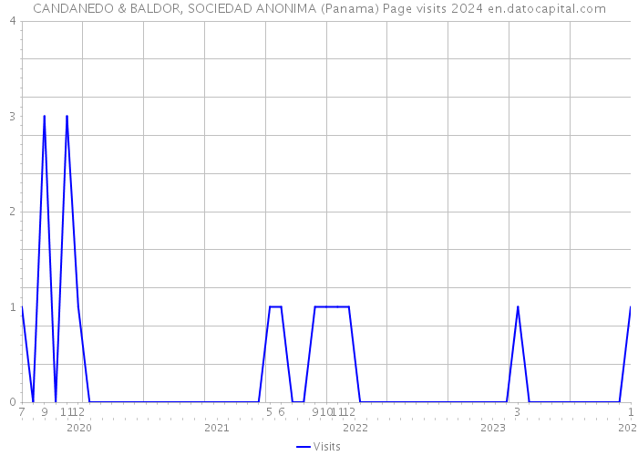 CANDANEDO & BALDOR, SOCIEDAD ANONIMA (Panama) Page visits 2024 