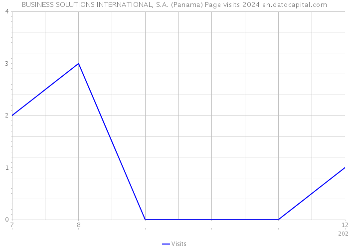 BUSINESS SOLUTIONS INTERNATIONAL, S.A. (Panama) Page visits 2024 