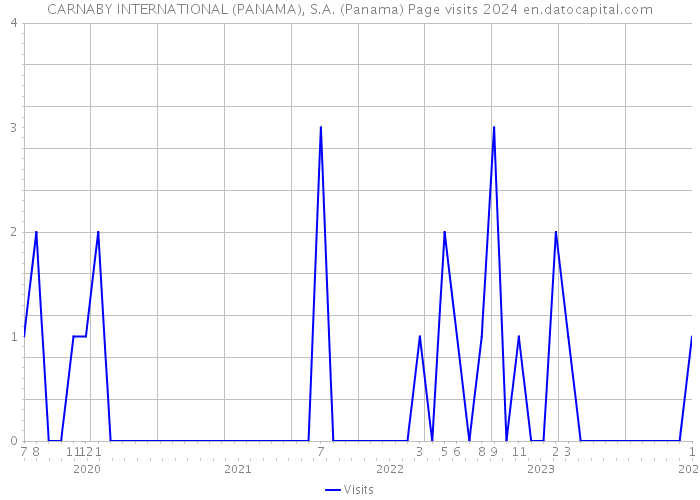 CARNABY INTERNATIONAL (PANAMA), S.A. (Panama) Page visits 2024 
