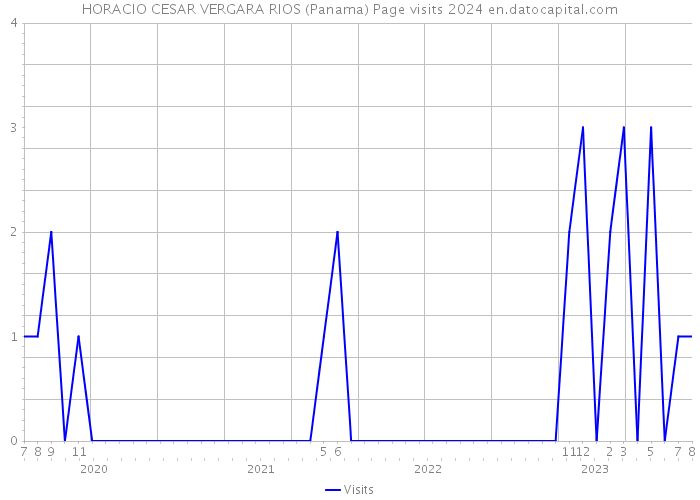 HORACIO CESAR VERGARA RIOS (Panama) Page visits 2024 