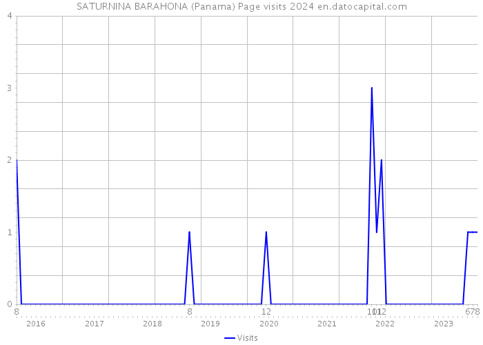 SATURNINA BARAHONA (Panama) Page visits 2024 