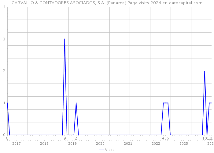 CARVALLO & CONTADORES ASOCIADOS, S.A. (Panama) Page visits 2024 
