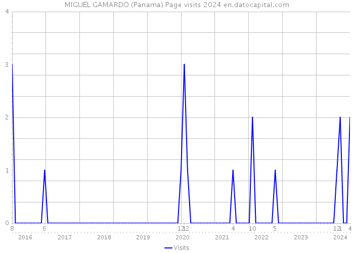 MIGUEL GAMARDO (Panama) Page visits 2024 