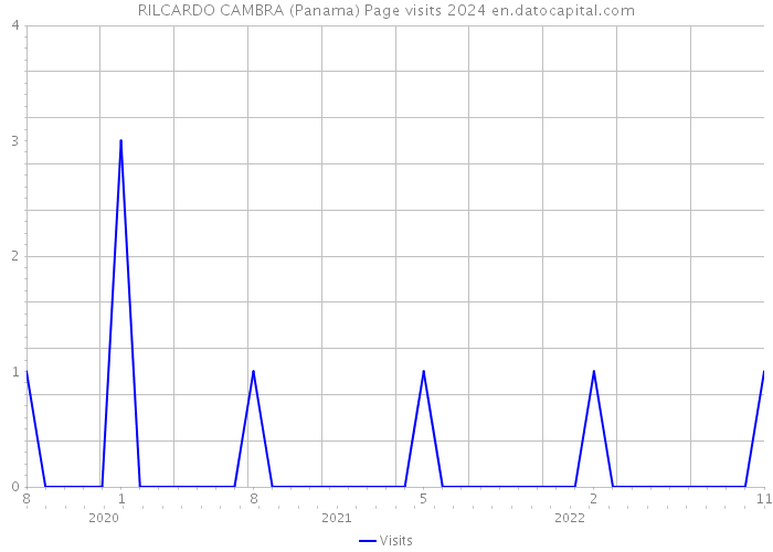 RILCARDO CAMBRA (Panama) Page visits 2024 