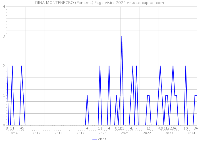 DINA MONTENEGRO (Panama) Page visits 2024 