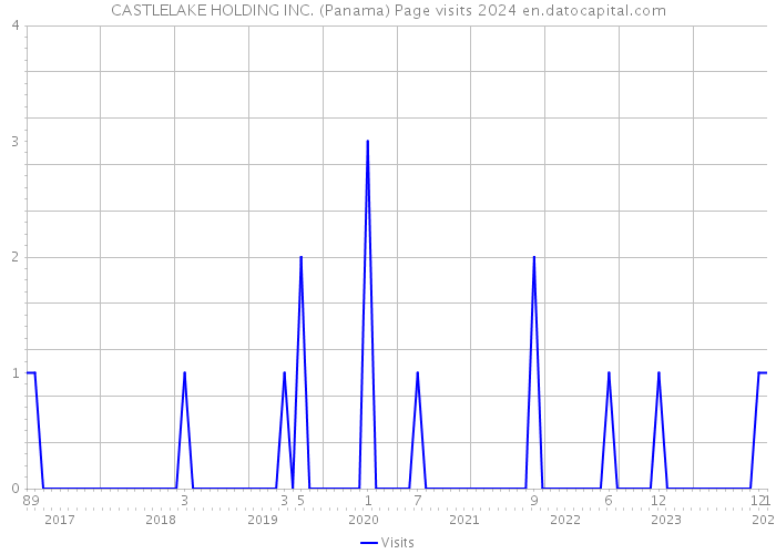 CASTLELAKE HOLDING INC. (Panama) Page visits 2024 