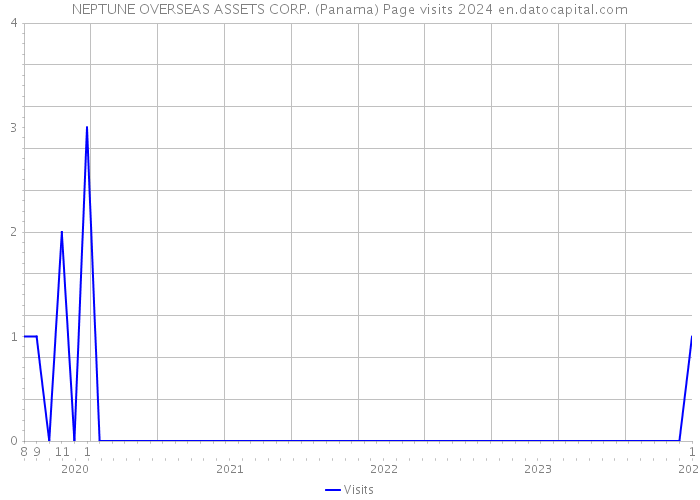 NEPTUNE OVERSEAS ASSETS CORP. (Panama) Page visits 2024 