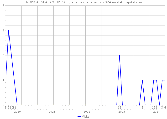 TROPICAL SEA GROUP INC. (Panama) Page visits 2024 