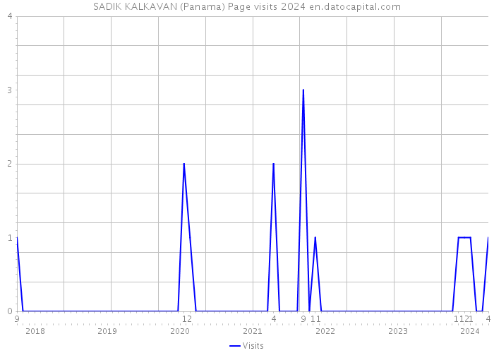 SADIK KALKAVAN (Panama) Page visits 2024 