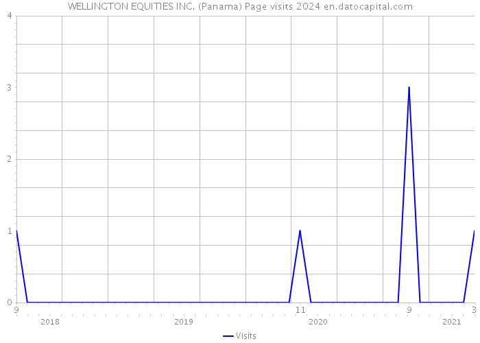 WELLINGTON EQUITIES INC. (Panama) Page visits 2024 