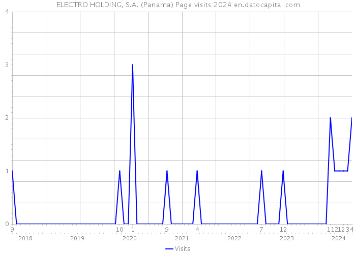 ELECTRO HOLDING, S.A. (Panama) Page visits 2024 