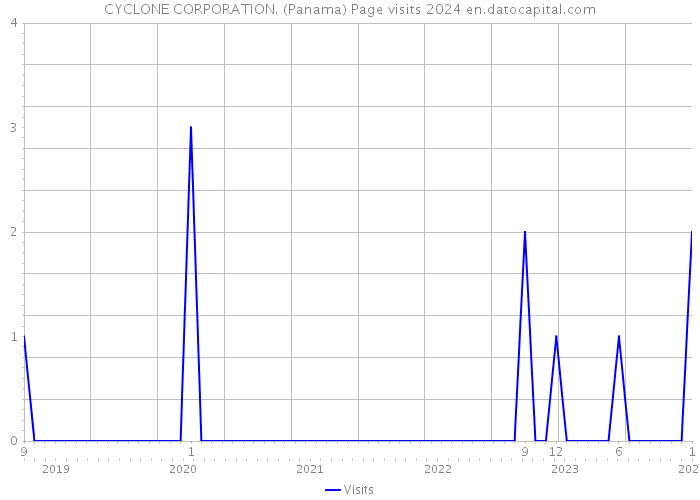 CYCLONE CORPORATION. (Panama) Page visits 2024 