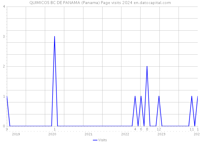 QUIMICOS BC DE PANAMA (Panama) Page visits 2024 