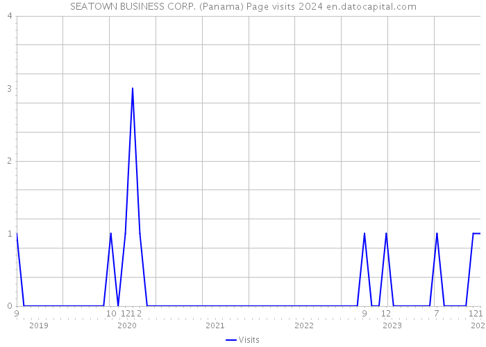 SEATOWN BUSINESS CORP. (Panama) Page visits 2024 