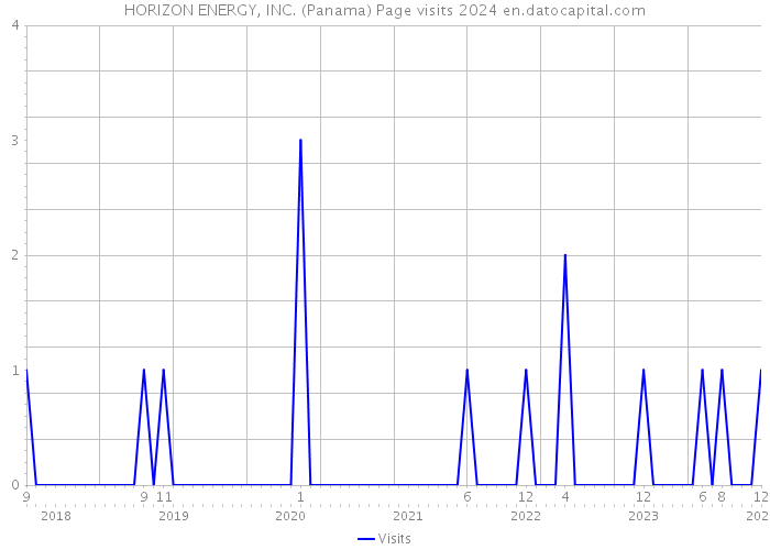 HORIZON ENERGY, INC. (Panama) Page visits 2024 