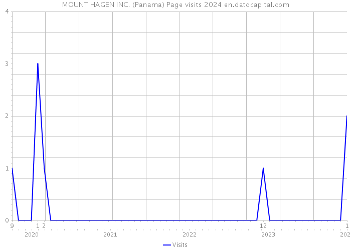 MOUNT HAGEN INC. (Panama) Page visits 2024 
