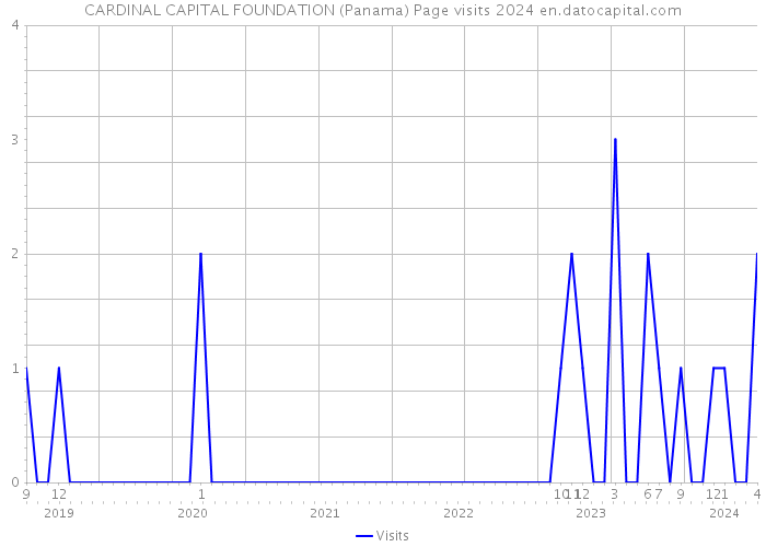 CARDINAL CAPITAL FOUNDATION (Panama) Page visits 2024 